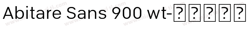 Abitare Sans 900 wt字体转换